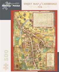 Street Map of Cambridge 500-Piece Jigsaw Puzzle