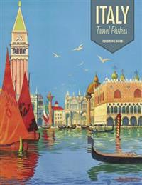 Italy Travel Posters Colouring Book