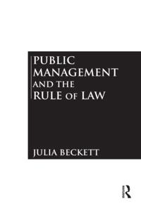 Bokomslag för "Public Management and the Rule of Law"