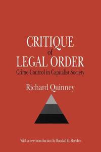 Bokomslag för "Critique of the Legal Order"