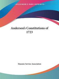 Anderson's Constitutions of 1723 (1924)
