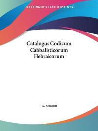 Catalogus Codicum Cabbalisticorum Hebraicorum (1930)