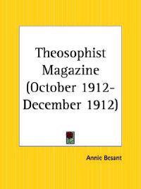 Theosophist Magazine October 1912-December 1912