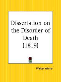 Dissertation on the Disorder of Death 1819