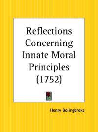Reflections Concerning Innate Moral Principles 1752