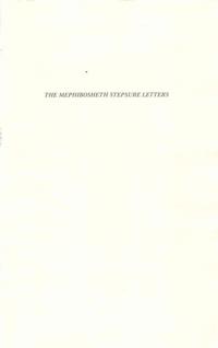 Mephibosheth Stepsure Letters