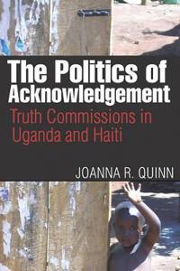 Kirjan kansi "The Politics of Acknowledgement"