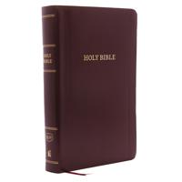 KJV Holy Bible: Personal Size Giant Print with 43,000 Cross References, Burgundy Leather-Look, Red Letter, Comfort Print: King James Version