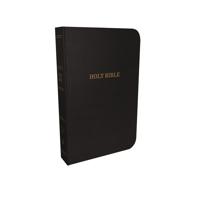 KJV Holy Bible: Thinline with Cross References, Black Bonded Leather, Red Letter, Comfort Print (Thumb Indexed): King James Version