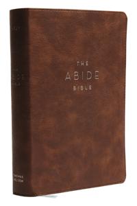 NKJV, Abide Bible, Leathersoft, Brown, Red Letter, Comfort Print
