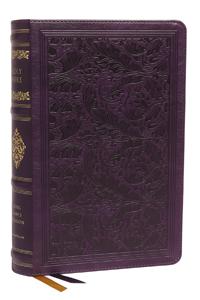 KJV, Personal Size Reference Bible, Sovereign Collection, Leathersoft, Purple, Red Letter, Thumb Indexed, Comfort Print