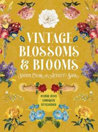 Vintage Blossoms and Blooms Sticker, Color and Activity Book