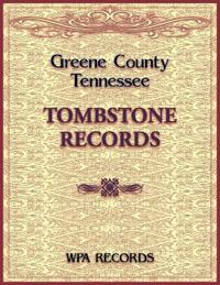 Greene County, Tennessee Tombstone Records