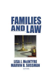 Kirjan kansi "Families and Law"