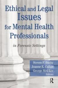 Bokomslag för "Ethical and Legal Issues for Mental Health Professionals"