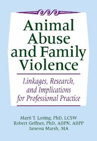 Kirjan kansi "Animal Abuse and Family Violence"