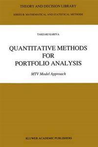 Quantitative Methods for Portfolio Analysis