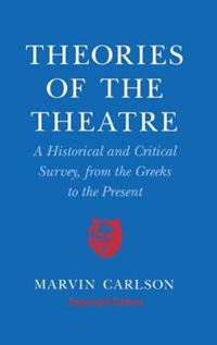 Kirjan kansi "Theories of the Theatre"
