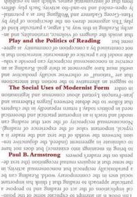 Play and the Politics of Reading