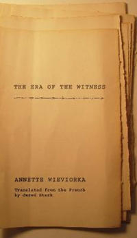 Bokomslag for "The Era of the Witness"