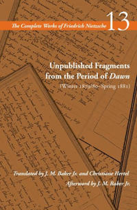 Kirjan kansi "Unpublished Fragments from the Period of Dawn (Winter 1879/80–Spring 1881)"