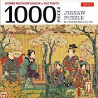Cherry Blossom Season in Old Tokyo- 1000 Piece Jigsaw Puzzle
