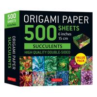 Origami Paper 500 sheets Succulents 6" (15 cm)