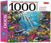 Bokomslag för "Tropical Coral Reef Marine Life - 1000 Piece Jigsaw Puzzle"