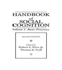Handbook of Social Cognition