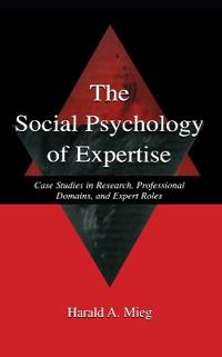 Kirjan kansi "The Social Psychology of Expertise"