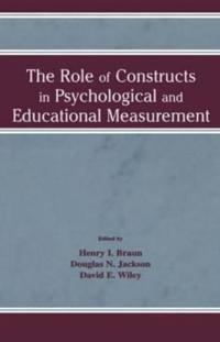 Bokomslag för "The Role of Constructs in Psychological and Educational Measurement"