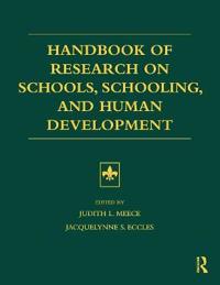 Kirjan kansi "Handbook of Research on Schools, Schooling and Human Development"