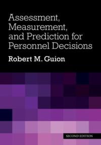 Bokomslag för "Assessment, Measurement, and Prediction for Personnel Decisions"