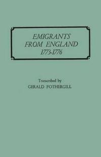 Emigrants from England, 1773-1776