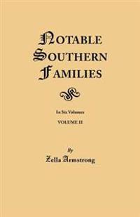 Bokomslag för "Notable Southern Families"