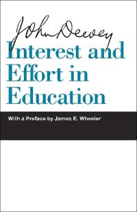 Kirjan kansi "Interest and Effort in Education"