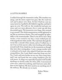 A Little Ramble