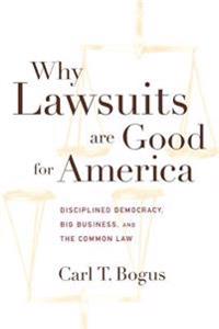 Kirjan kansi "Why Lawsuits are Good for America"
