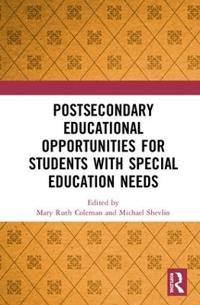 Kirjan kansi "Postsecondary Educational Opportunities for Students with Special Education Needs"