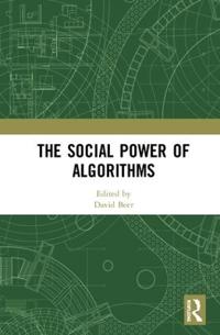 Kirjan kansi "The Social Power of Algorithms"