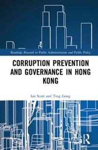 Kirjan kansi "Corruption Prevention and Governance in Hong Kong"