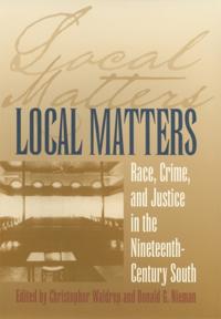 Studies in the Legal History of the South