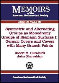Symmetric and Alternating Groups as Monodromy Groups of Riemann Surfaces, Volume 1
