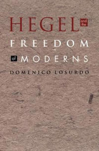 Kirjan kansi "Hegel and the Freedom of Moderns"