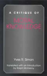 A Critique of Moral Knowledge