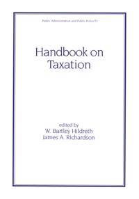 Handbook on Taxation