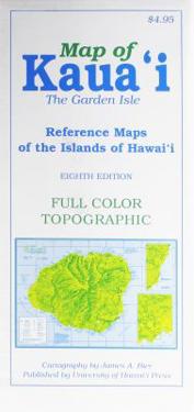 Map of Kauai the Garden Isle