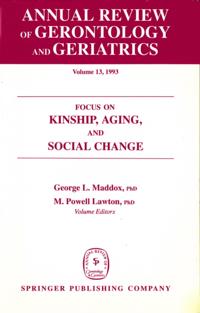 Annual Review of Gerontology and Geriatrics, Volume 13, 1993