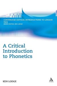 A Critical Introduction to Phonetics