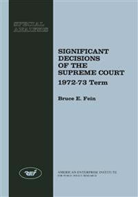 Bokomslag för "Significant Decisions of the Supreme Court"